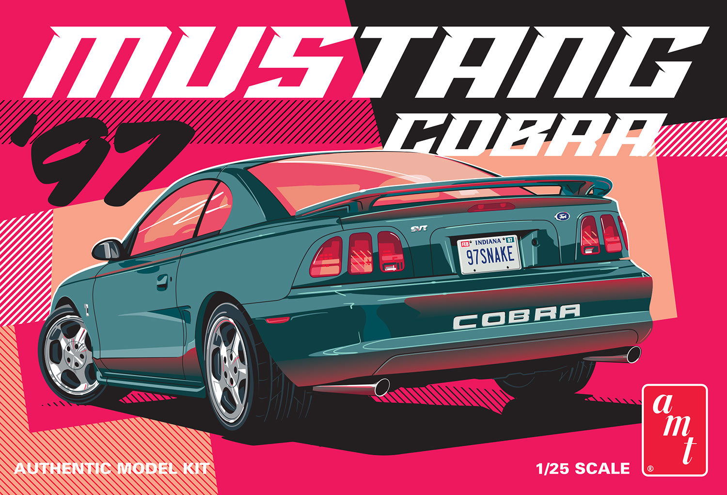 AMT 1997 Ford Mustang Cobra 1:25 Scale Model Kit