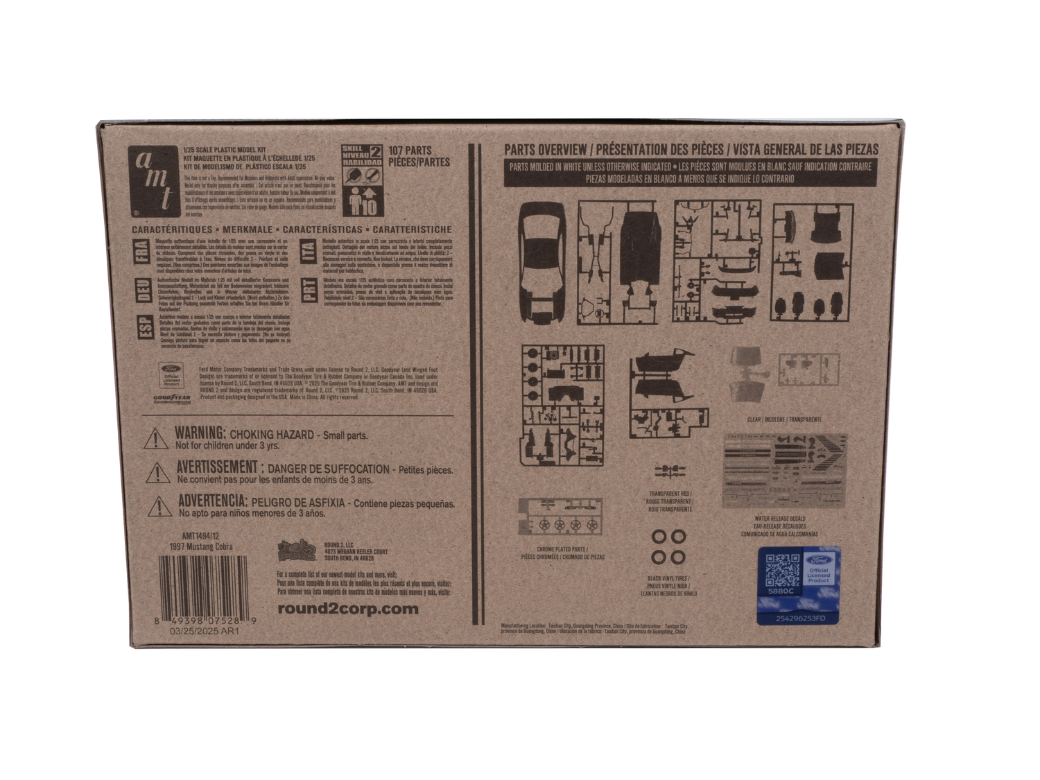 AMT 1997 Ford Mustang Cobra 1:25 Scale Model Kit