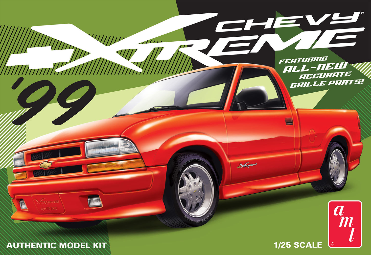 AMT 1999 Chevy S-10 Xtreme Pickup 1:25 Scale Model Kit