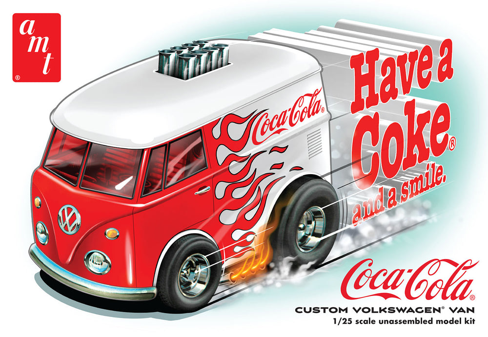 "PRE-ORDER" AMT Volkswagen Van Show Rod Coca-Cola 1:25 Scale Model Kit (DUE LATE FEBRUARY 2026) - Auto World Store