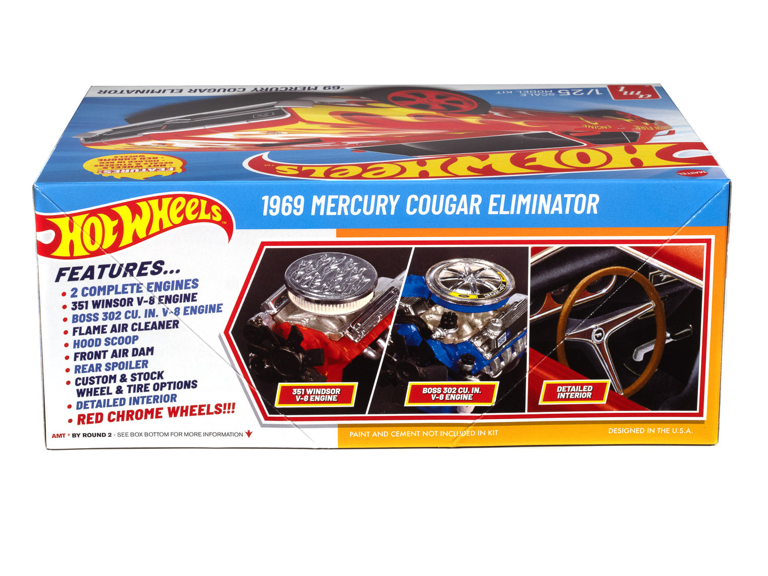 AMT Hot Wheels 1969 Mercury Cougar Eliminator 1:25 Scale Model Kit - Auto World Store