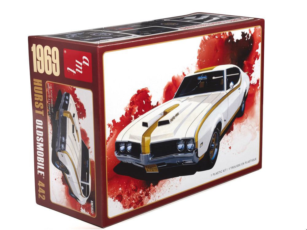 AMT 1969 Hurst Oldsmobile Cutlass 1:25 Scale Model Kit - Auto World Store
