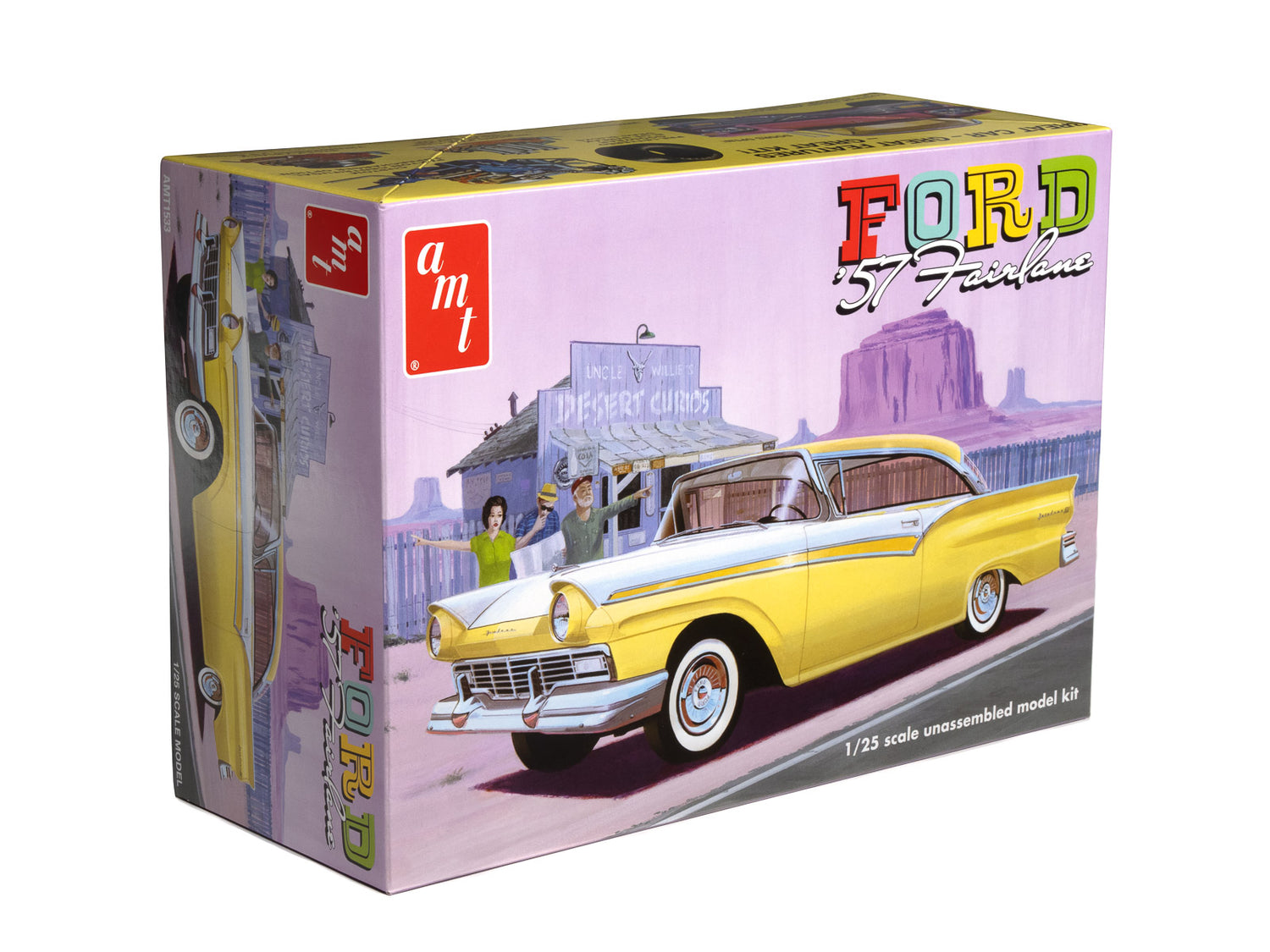 AMT 1957 Ford Fairlane Hardtop 3n1 1:25 Scale Model Kit - Auto World Store