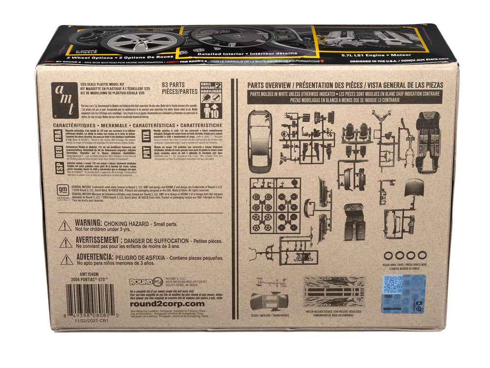 AMT 2004 Pontiac GTO 1:25 Scale Model Kit