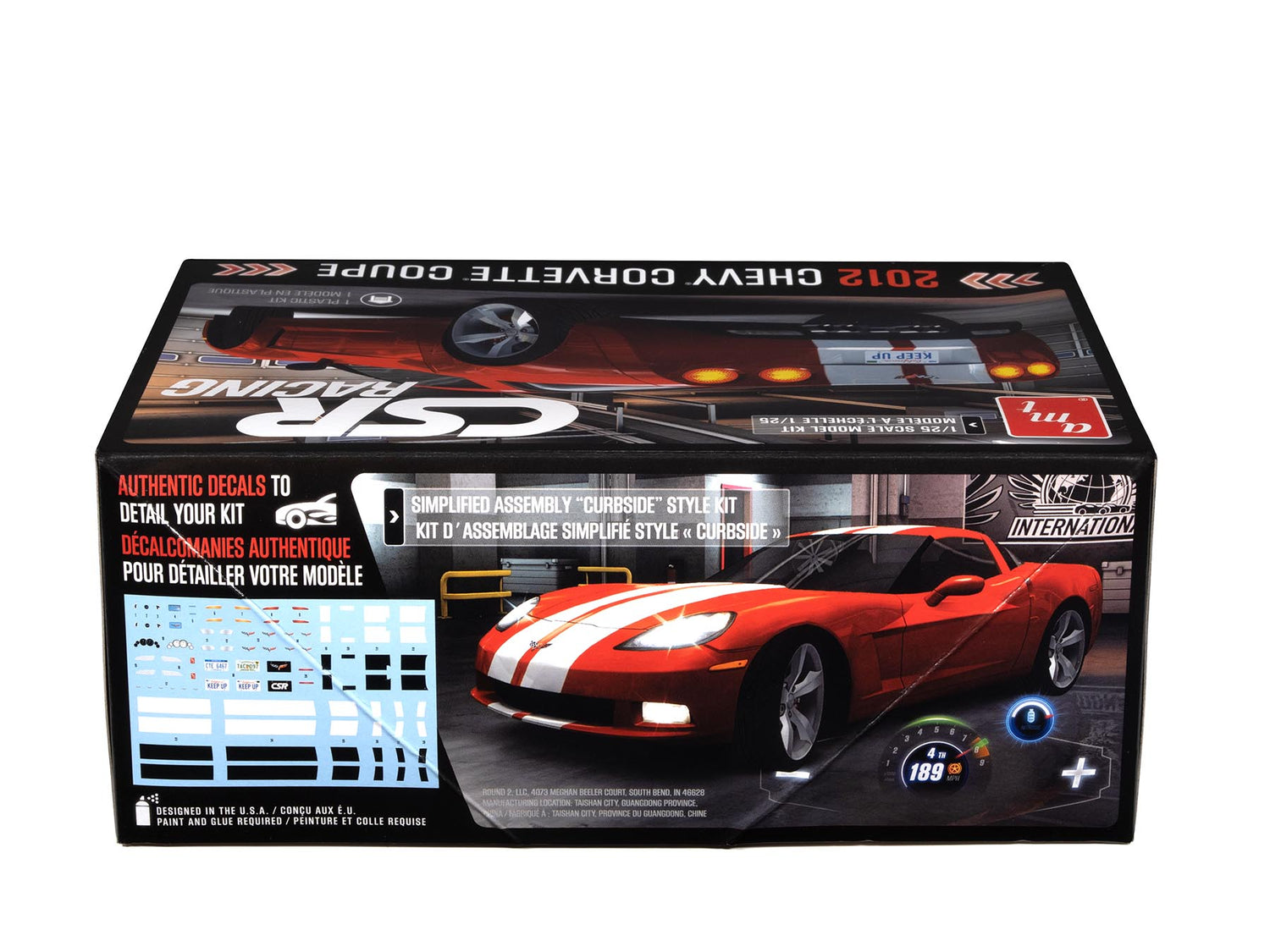 AMT 2012 Corvette Coupe CSR Racing 1:25 Scale Model Kit