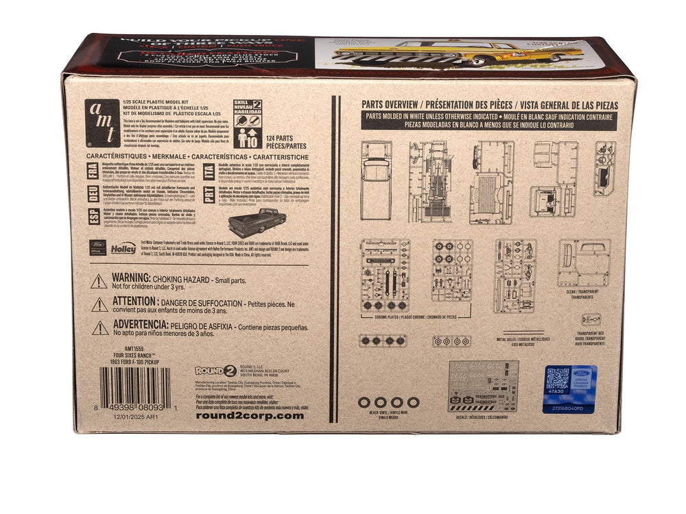 AMT 1963 Ford F-100 (Four Sixes Ranch) 1:25 Scale Model Kit