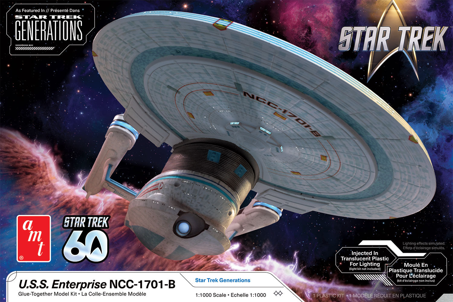 "PRE-ORDER" AMT Star Trek: Generations U.S.S. Enterprise NCC-1701-B 1:1000 Scale Model Kit (DUE JULY 2026)
