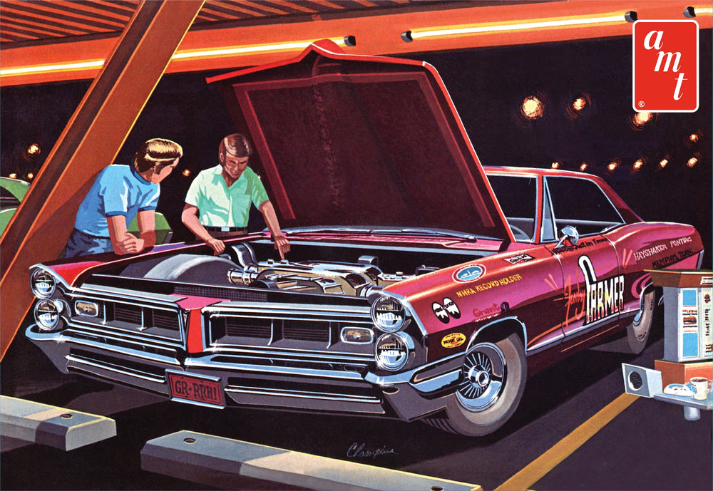 "PRE-ORDER" AMT 1965 Pontiac Grand Prix Show and Go 1:25 Scale Model Kit (DUE LATE MARCH 2026) - Auto World Store