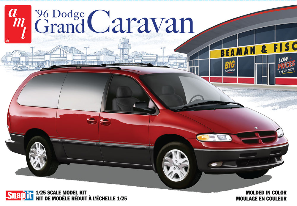 "PRE-ORDER" AMT 1996 Dodge Grand Caravan SNAP 1:25 Scale Model Kit (DUE NOVEMBER 2026)