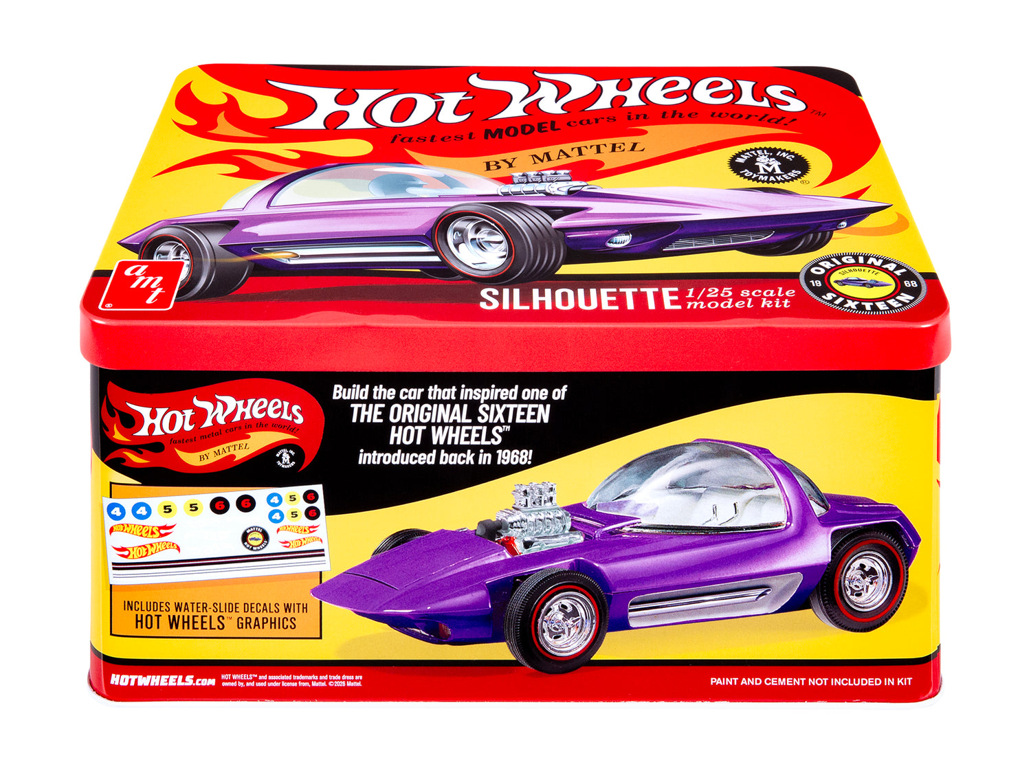AMT Silhouette Collector Tin Hot Wheels 1:25 Scale Model Kit