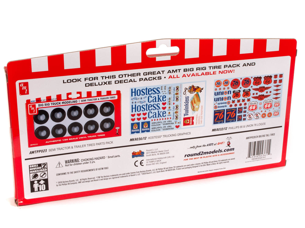 AMT Semi Tractor Tall Tires Parts Pack 1:25 Scale