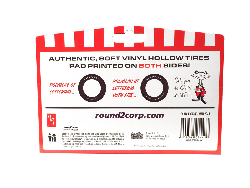 AMT Goodyear Polyglas GT Tire Parts Pack 1:25 Scale Model Kit