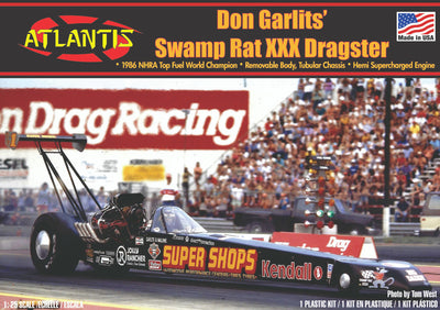 Atlantis Don Garlits Swamp Rat XXX Dragster 1:25 Scale Model Kit