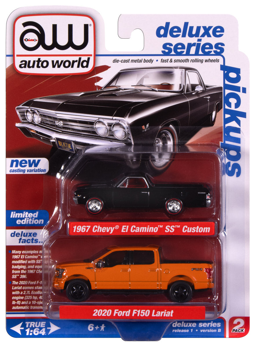 Auto World 2026 Release 1 Pickups Deluxe (2-Pack) Version B 1:64 Scale Diecast