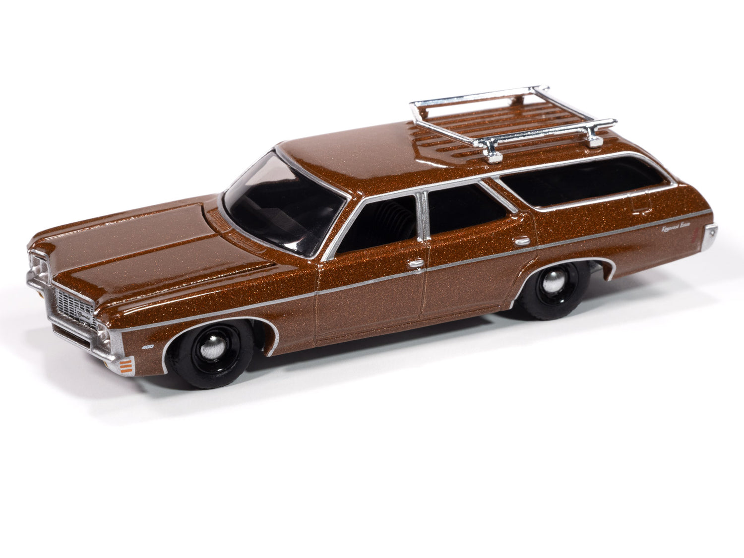 Auto World 1970 Chevy Kingswood Estate (Solid Copper Metallic) 1:64 Diecast