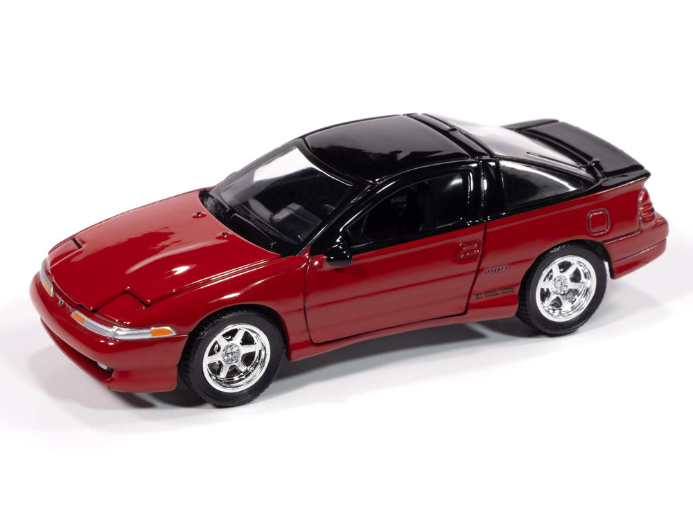 Auto World 1990 Eagle Talon TSi (Flash Red Body Color w/Gloss Black Upper Roof & Trunk) 1:64 Diecast