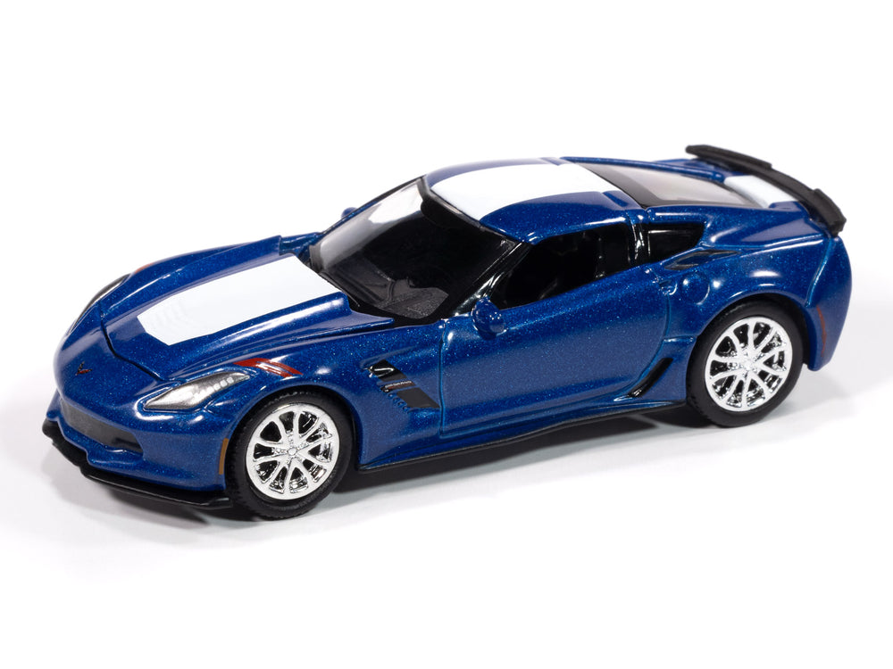 Auto World 2018 Chevy Corvette Grand Sport (Admiral Blue) 1:64 Diecast