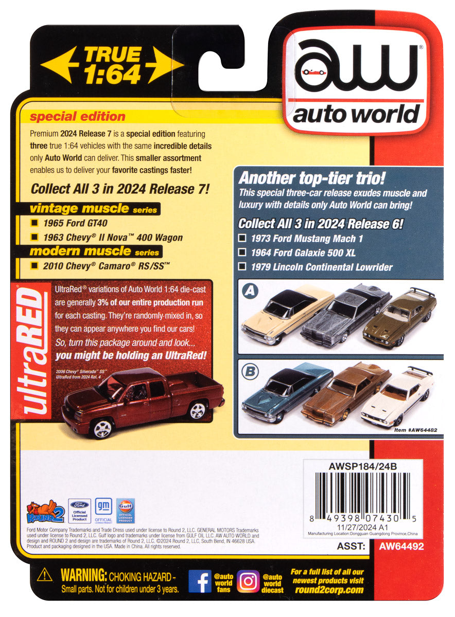 Auto World 2010 Chevrolet Camaro RS (Victory Red) 1:64 Diecast