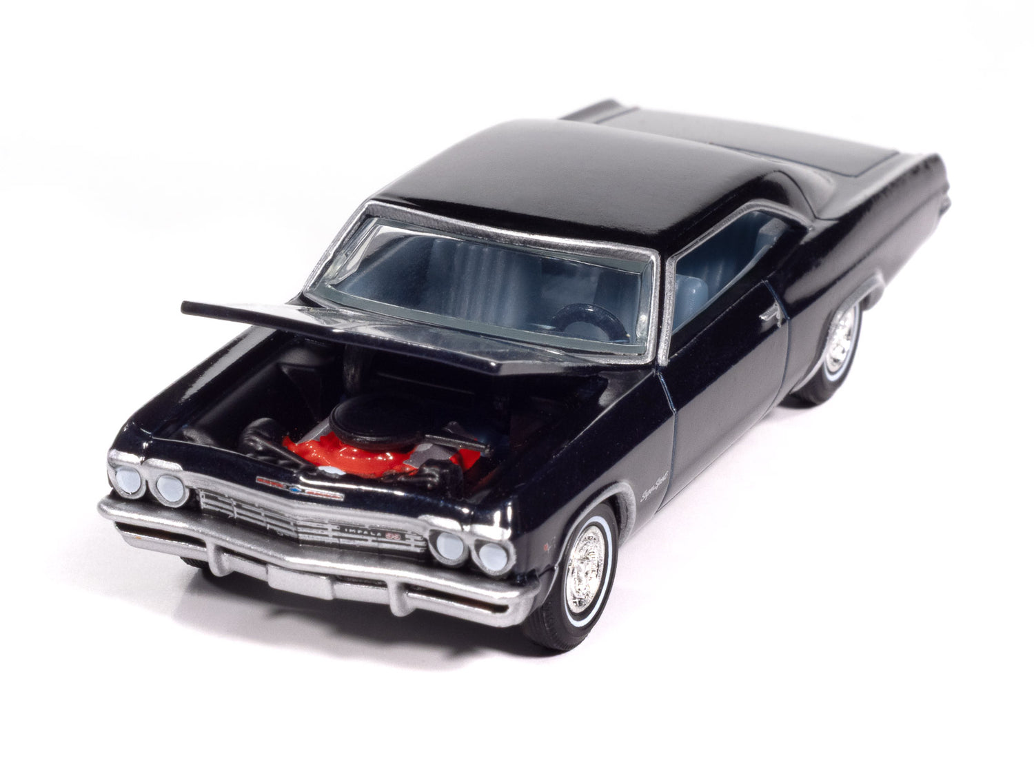 Auto World 1965 Chevrolet Impala (Danube Blue) 1:64 Diecast