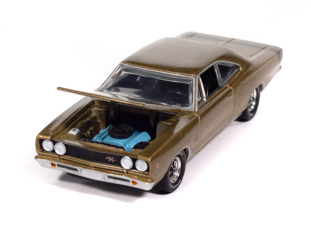 Auto World 1968 Dodge Coronet R/T Hardtop (Medium Gold Poly) 1:64 Diecast