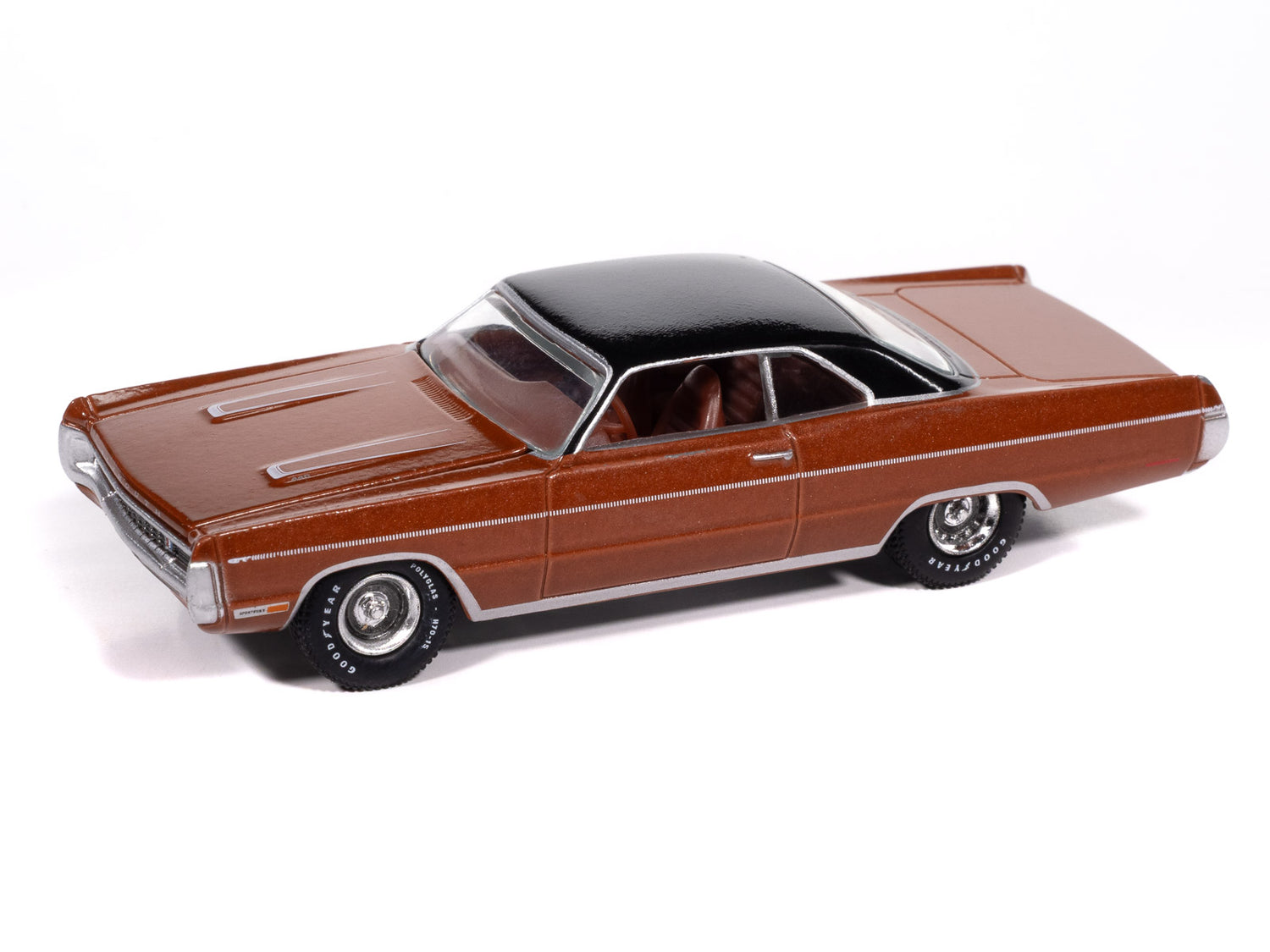 Auto World 1970 Plymouth Sport Fury (Burnt Orange Poly) 1:64 Diecast