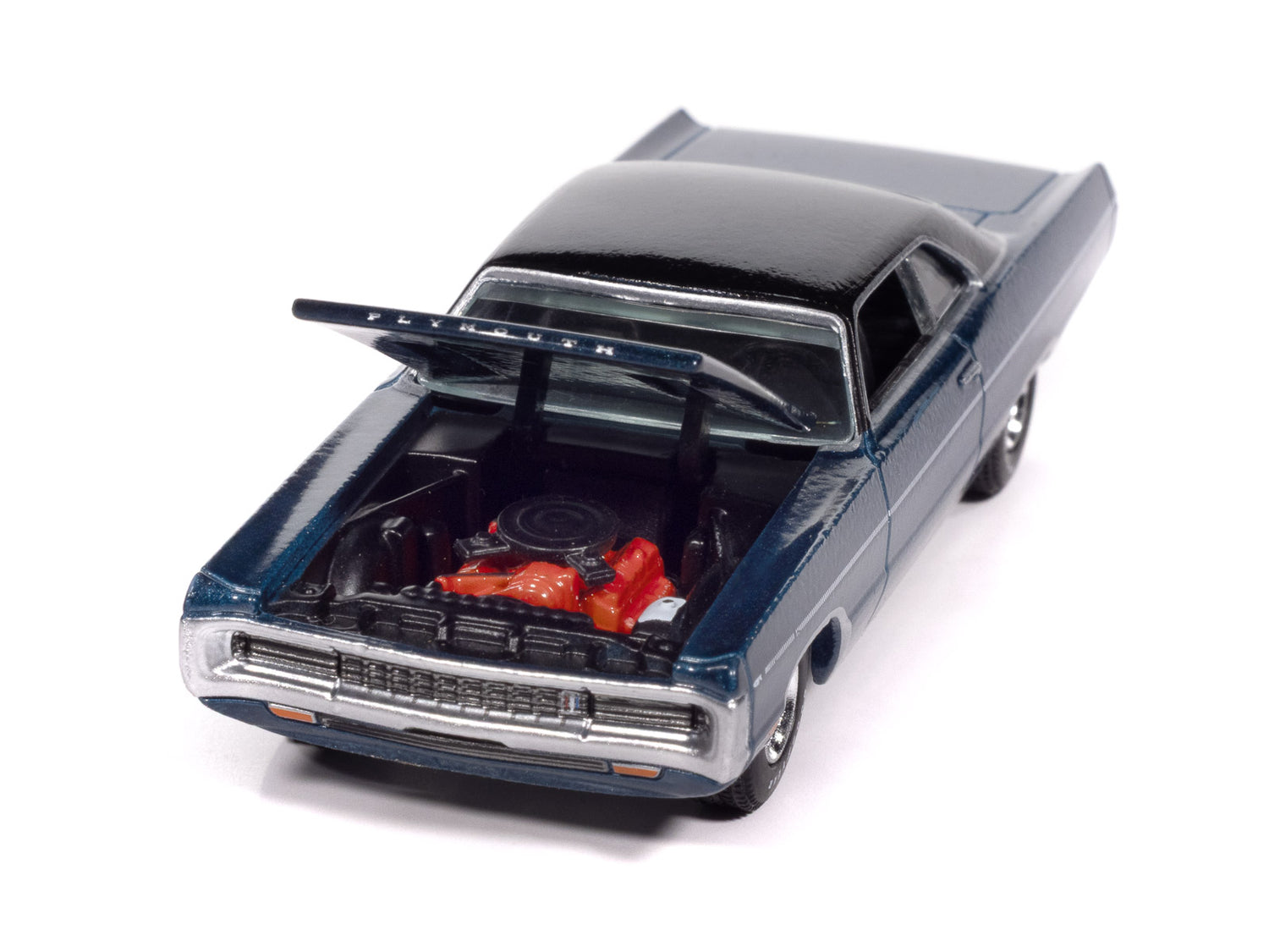 Auto World 1970 Plymouth Sport Fury (Jamaica Blue Poly) 1:64 Diecast
