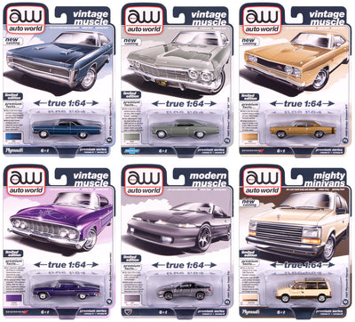 Auto World Premium 2025 Release 2 Set B (6-Car Sealed Case) 1:64 Diecast