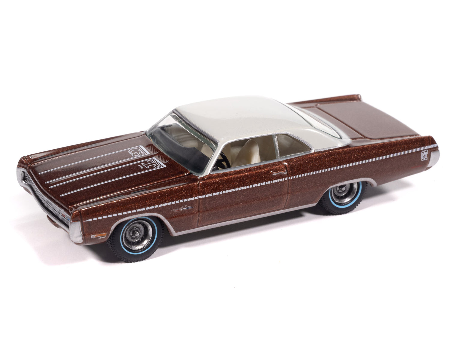 "PRE-ORDER" Auto World 1971 Plymouth Sport Fury GT (Autumn Bronze Poly) 1:64 Diecast (DUE APRIL 2026) - Auto World Store