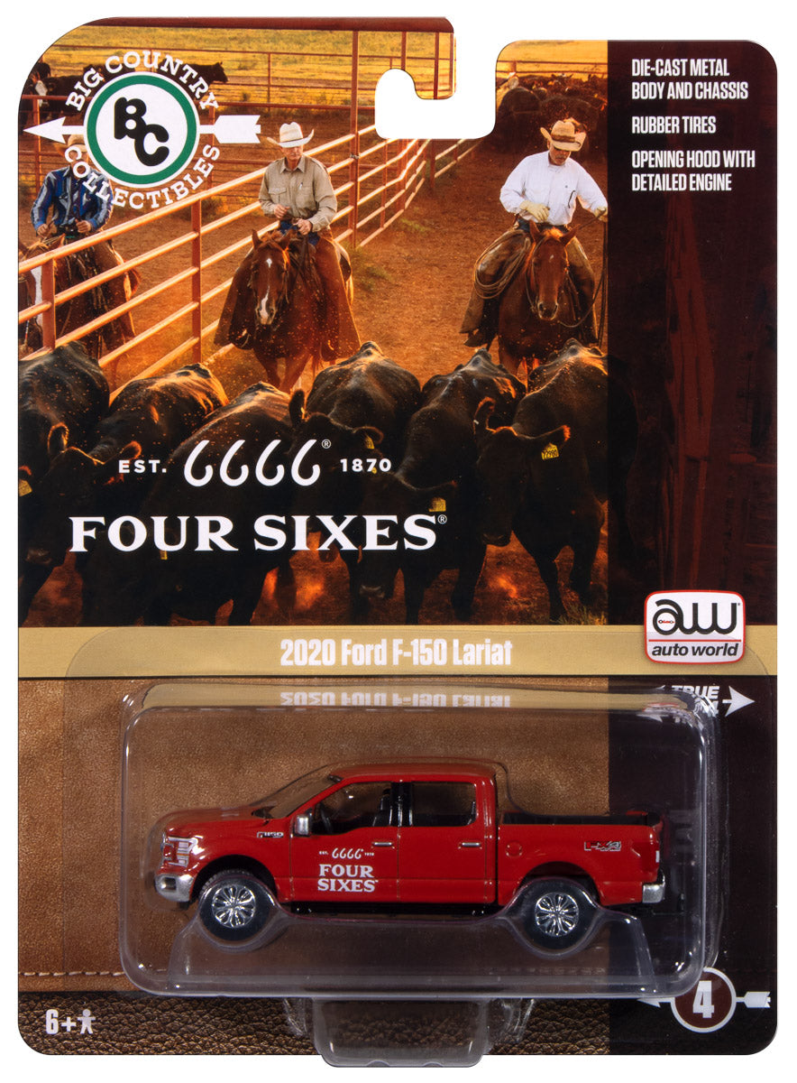 Auto World BCC Four Sixes 2020 Ford F-150 Lariat 1:64 Diecast