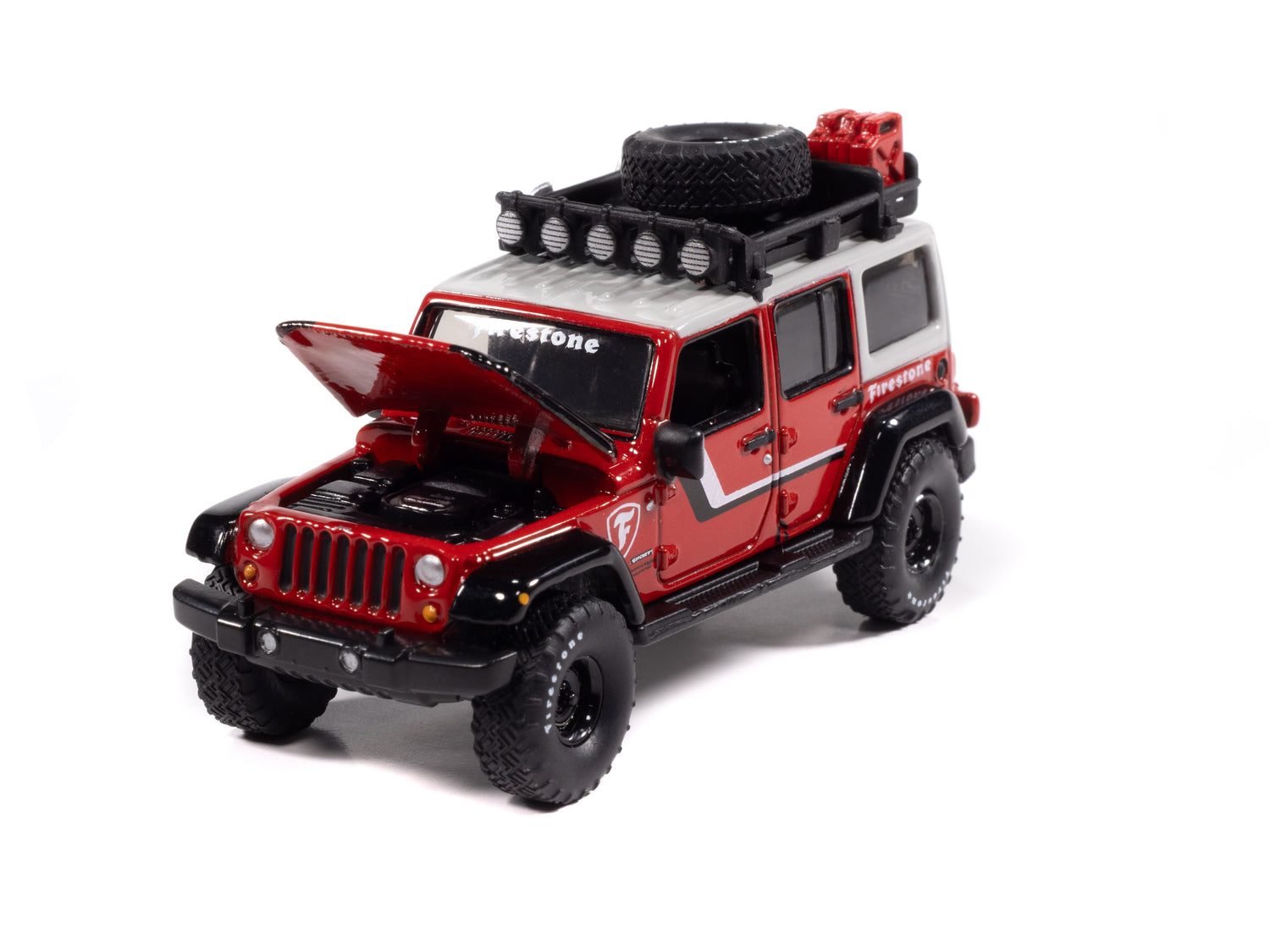 "PRE-ORDER" Auto World 2018 Jeep Wrangler Firestone Field Agent 1:64 Diecast (DUE LATE JANUARY 2026)