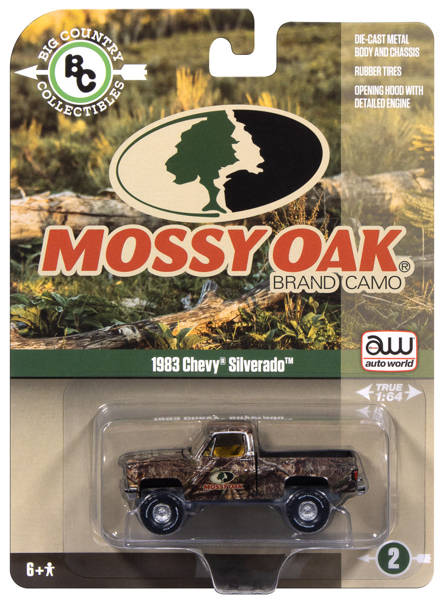 Auto World 1983 Chevy Silverado Mossy Oak 1:64 Diecast - Auto World Store