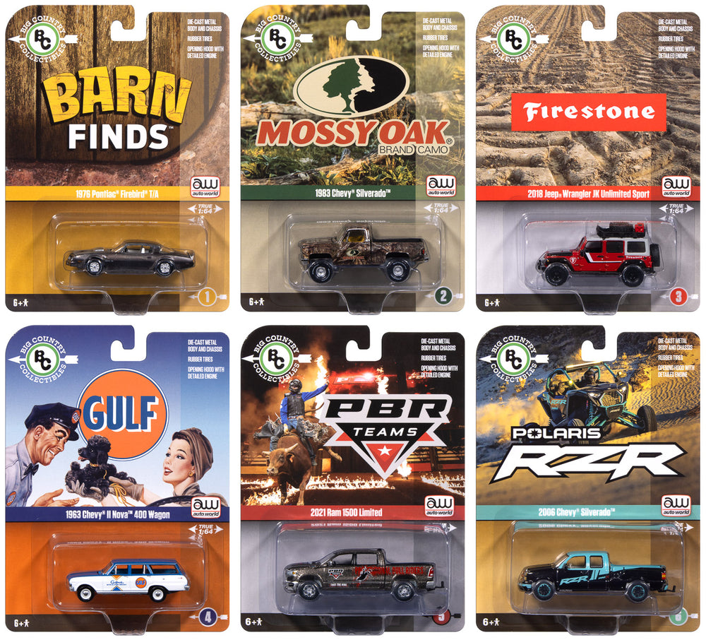 Auto World Big Country Collectibles 2025 Release 1 (6-Car Sealed Case) 1:64 Diecast - Auto World Store