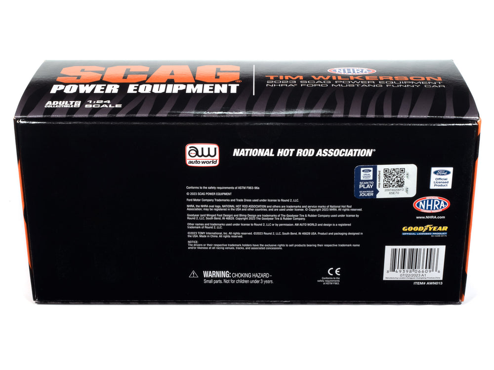 Auto World 2023 Tim Wilkerson SCAG Funny Car 1:24 Scale Diecast