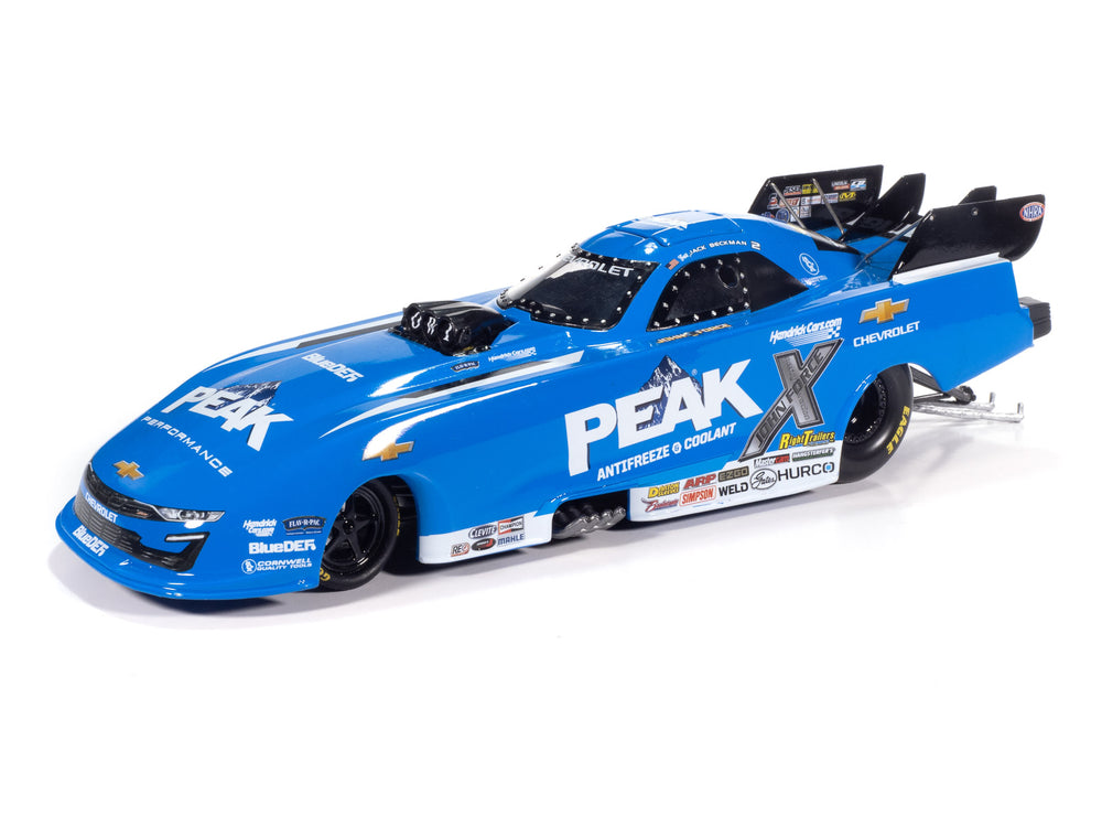 'PRE-ORDER" Auto World NHRA 2025 Jack Beckman Peak Chevy Camaro Funny Car 1:24 Scale Diecast (DUE JANUARY 2026)