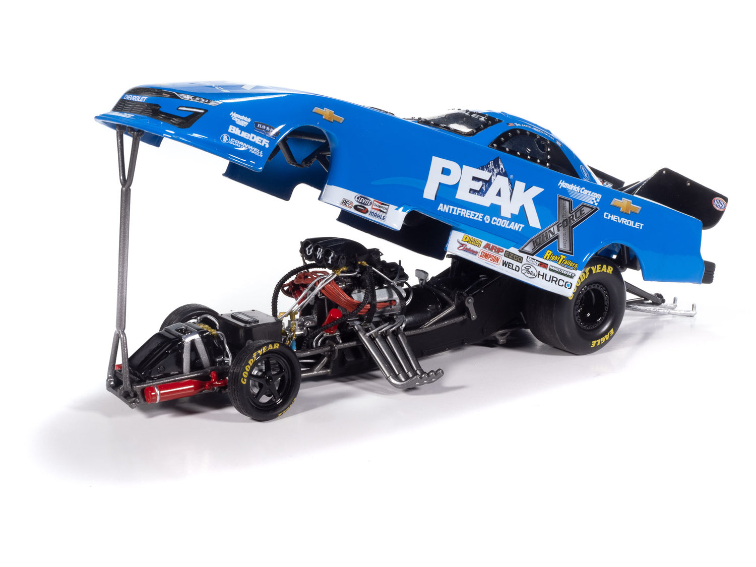 'PRE-ORDER" Auto World NHRA 2025 Jack Beckman Peak Chevy Camaro Funny Car 1:24 Scale Diecast (DUE JANUARY 2026)