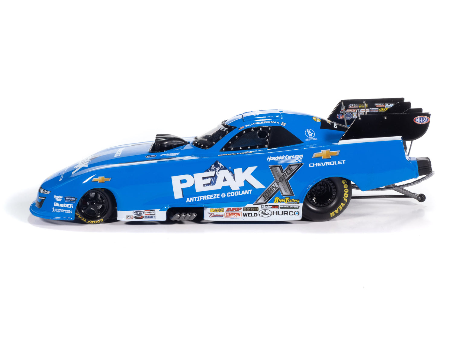 'PRE-ORDER" Auto World NHRA 2025 Jack Beckman Peak Chevy Camaro Funny Car 1:24 Scale Diecast (DUE JANUARY 2026)
