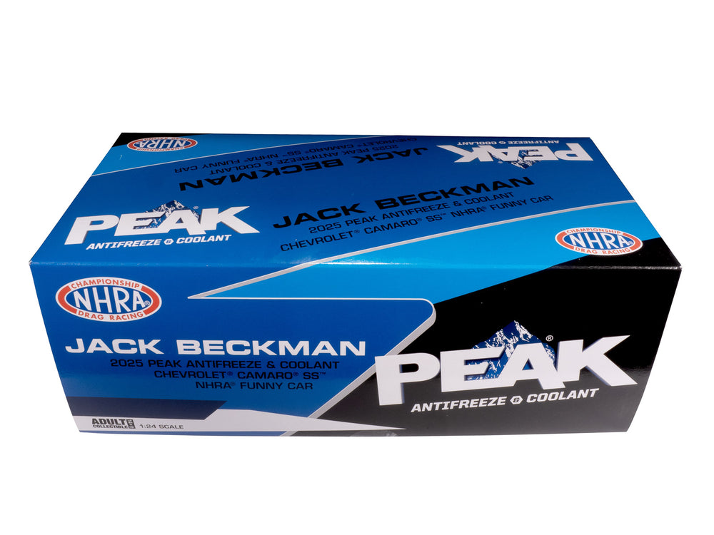 'PRE-ORDER" Auto World NHRA 2025 Jack Beckman Peak Chevy Camaro Funny Car 1:24 Scale Diecast (DUE JANUARY 2026)