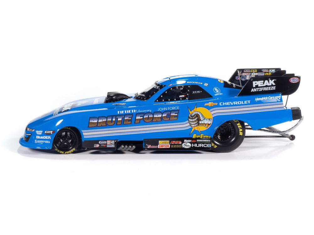 'PRE-ORDER" Auto World NHRA 2025 Jack Beckman Brute Tribute Chevy Camaro Funny Car 1:24 Scale Diecast (DUE JANUARY 2026)