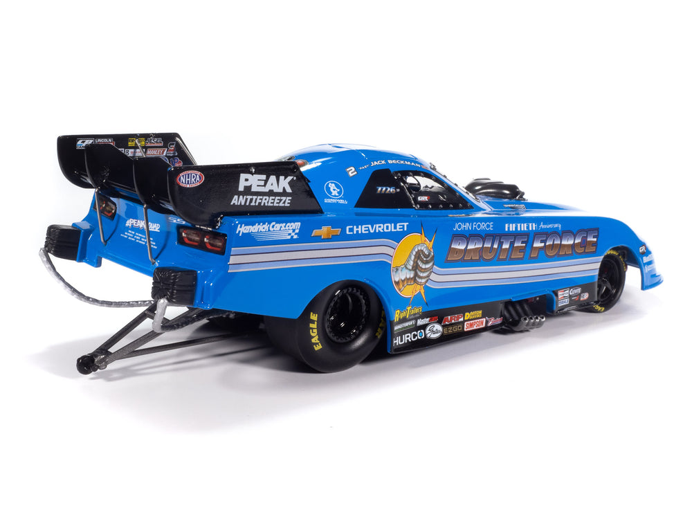 'PRE-ORDER" Auto World NHRA 2025 Jack Beckman Brute Tribute Chevy Camaro Funny Car 1:24 Scale Diecast (DUE JANUARY 2026)