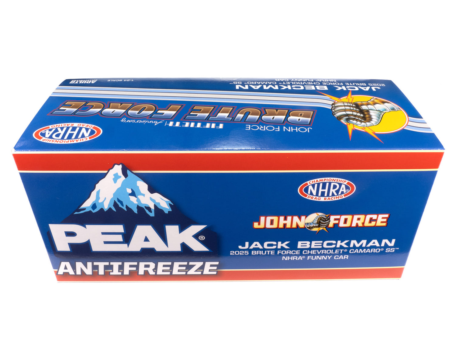 'PRE-ORDER" Auto World NHRA 2025 Jack Beckman Brute Tribute Chevy Camaro Funny Car 1:24 Scale Diecast (DUE JANUARY 2026)