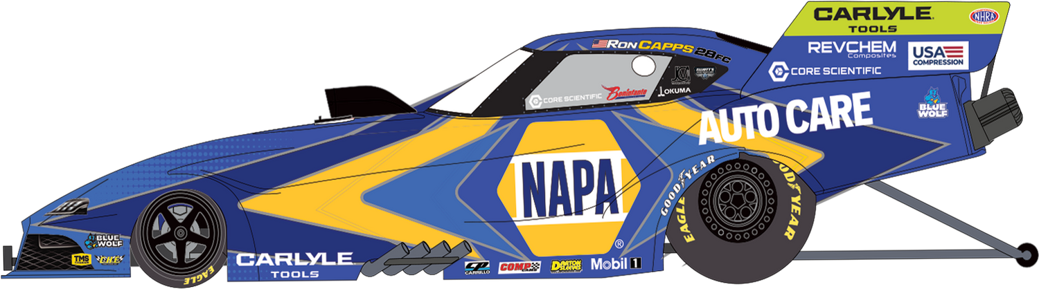 "PRE-ORDER" Auto World NHRA 2026 Ron Capps Napa Toyota Supra Funny Car 1:24 Scale Diecast (DUE NOVEMBER 2026)