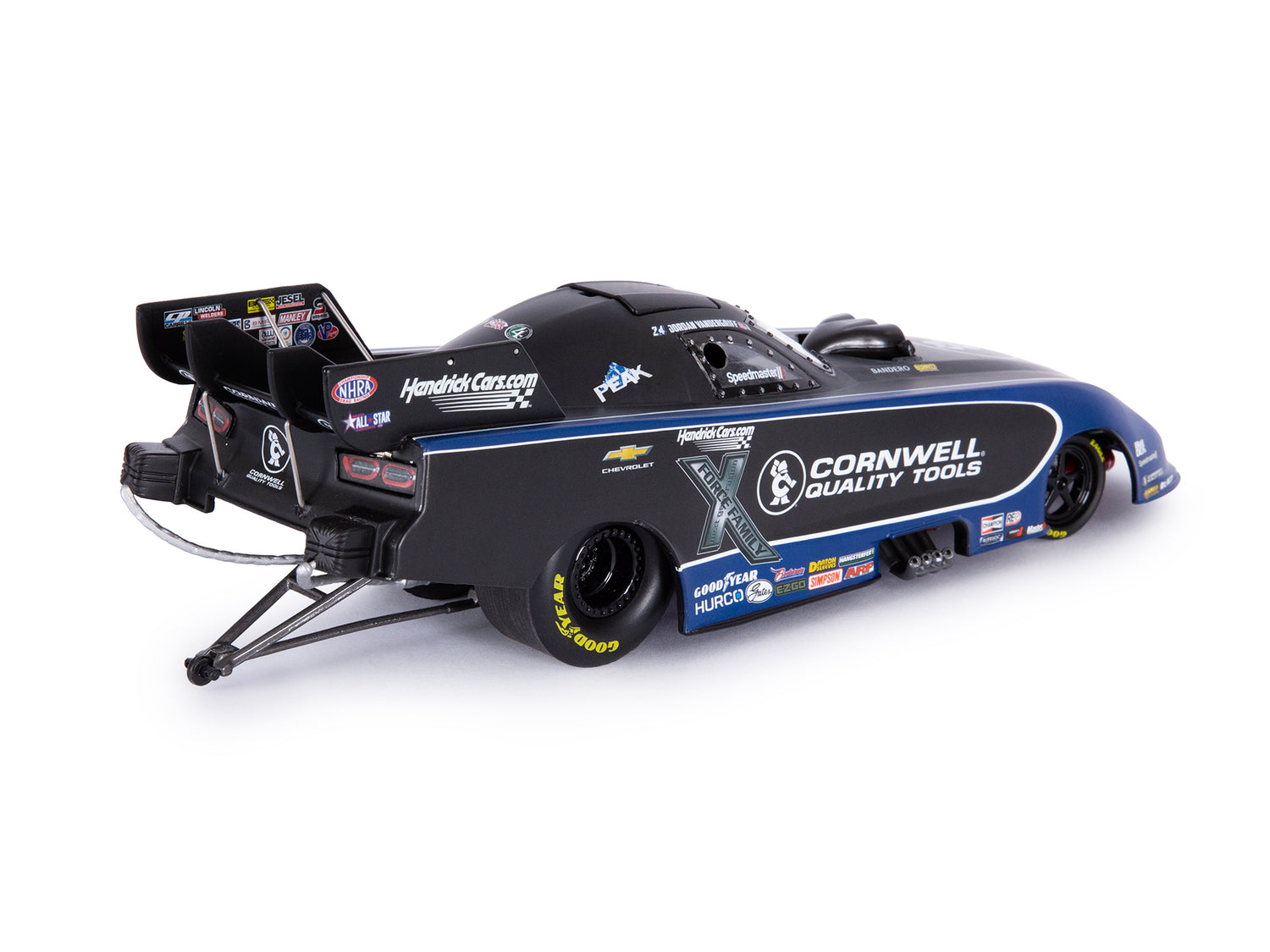 "PRE-ORDER" Auto World NHRA 2026 Jordan Vandergriff Cornwell Tools Chevy Camaro Funny Car 1:24 Scale Diecast (DUE NOVEMBER 2026)