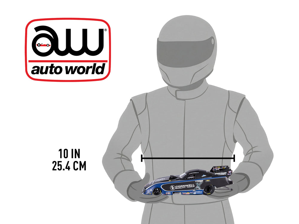 "PRE-ORDER" Auto World NHRA 2026 Jordan Vandergriff Cornwell Tools Chevy Camaro Funny Car 1:24 Scale Diecast (DUE NOVEMBER 2026)