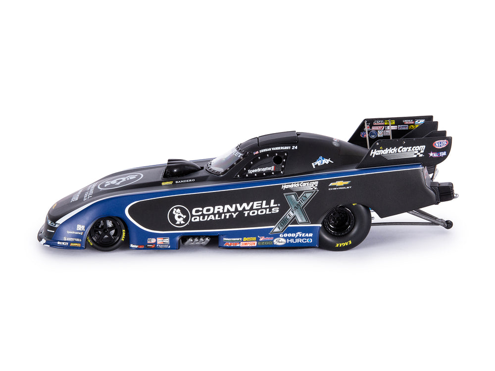 "PRE-ORDER" Auto World NHRA 2026 Jordan Vandergriff Cornwell Tools Chevy Camaro Funny Car 1:24 Scale Diecast (DUE NOVEMBER 2026)