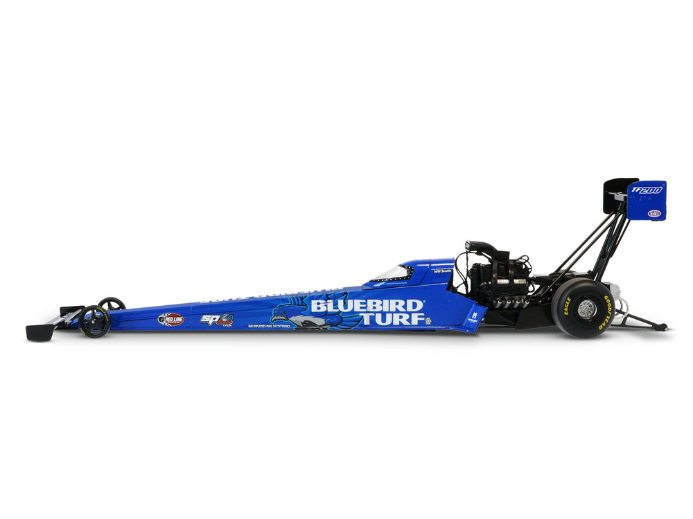 "PRE-ORDER" Auto World NHRA 2026 Will Smith Bluebird Turf SCAG Top Fuel Dragster 1:24 Scale Diecast (DUE OCTOBER 2026)