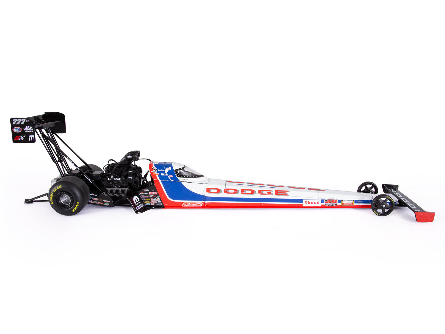 "PRE-ORDER" Auto World NHRA 2026 Leah Pruett Dodge Top Fuel Dragster 1:24 Scale Diecast (DUE DECEMBER 2026)