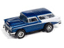 Auto World Xtraction 1955 Chevy Bel Air/1955 Chevy Nomad (Blue/White) (2-pack) HO Slot Car