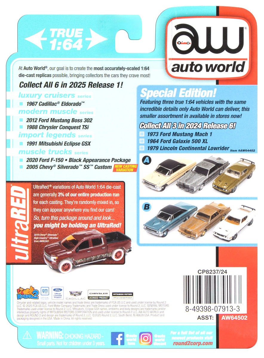 Auto World 2005 Chevy Silverado SS Custom (Single Cab) (2025 NY Toy Fair) 1:64 Diecast