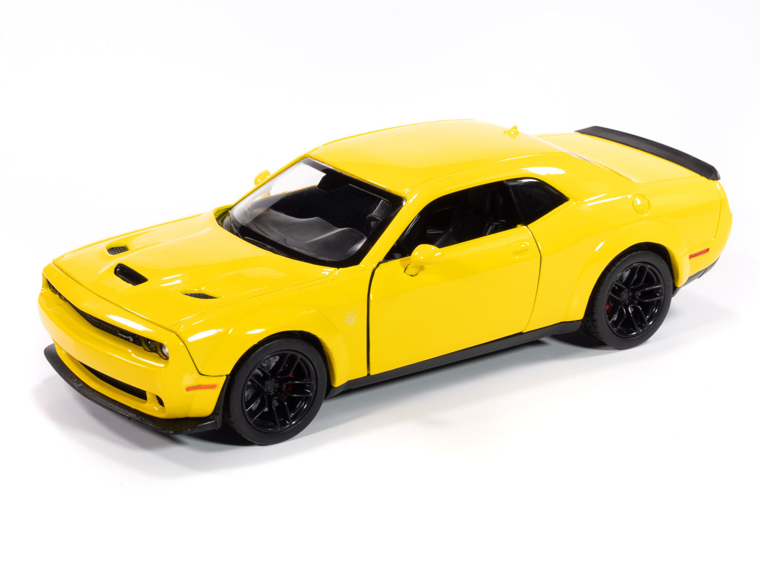 Johnny Lightning 2018 Dodge Challenger SRT Hellcat Widebody (Yellow) 1:24 Diecast
