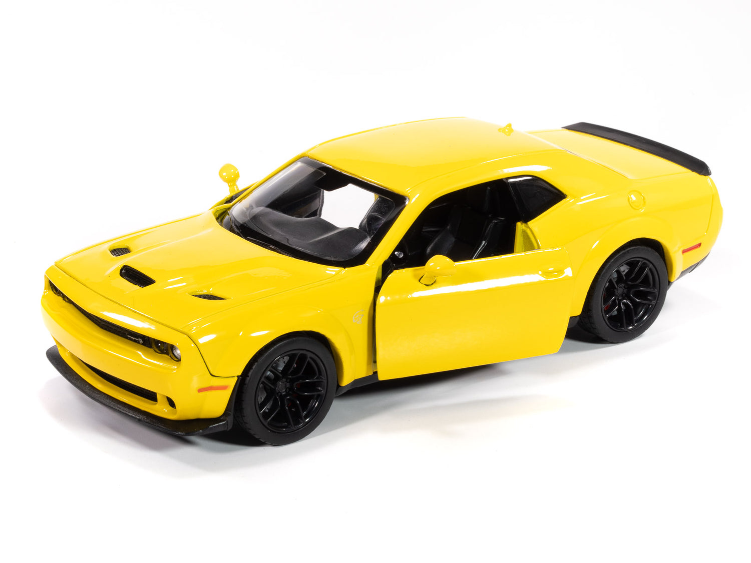 Johnny Lightning 2018 Dodge Challenger SRT Hellcat Widebody (Yellow) 1:24 Diecast